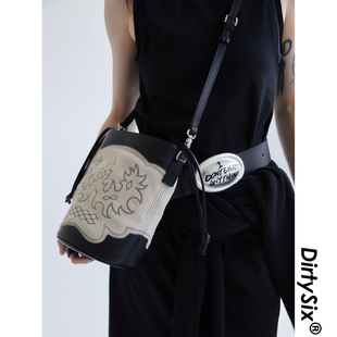 DirtySix  2色 极简风水桶包 原创 Bronson 布朗森骑士水桶