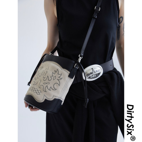 DirtySix原创布朗森骑士牛皮水桶