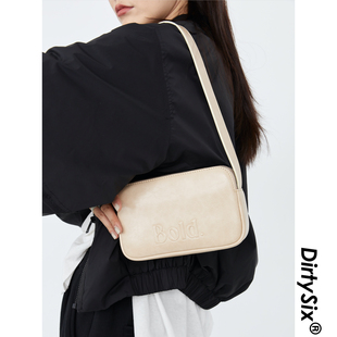 原创 3色 Bold 复古晕染牛皮 三层拉链小方包 凸凸包 DirtySix