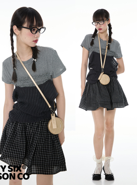 DirtySix /原创 香槟啵啵 牛皮小圆包 迷你零钱钥匙包