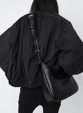 DirtySix /原创 佐罗拿铁 撞色中古风托特 单肩斜挎包