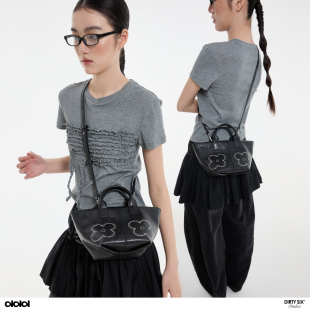 织线花花设计 DirtySix fafa馄饨包 2026春 2色牛皮斜挎小包 原创