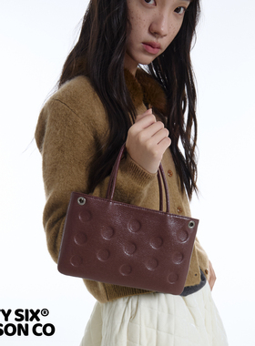 DirtySix 原创 Natasha 千禧波点 牛皮小方包手机包