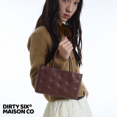 DirtySix原创千禧波点牛皮方包