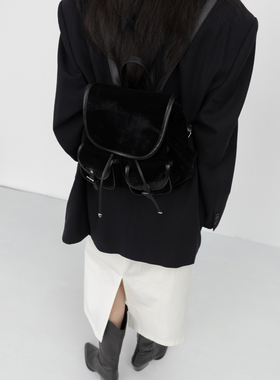 DirtySix •原创 哥特瑞格 多口袋 丝绒 复古双肩包