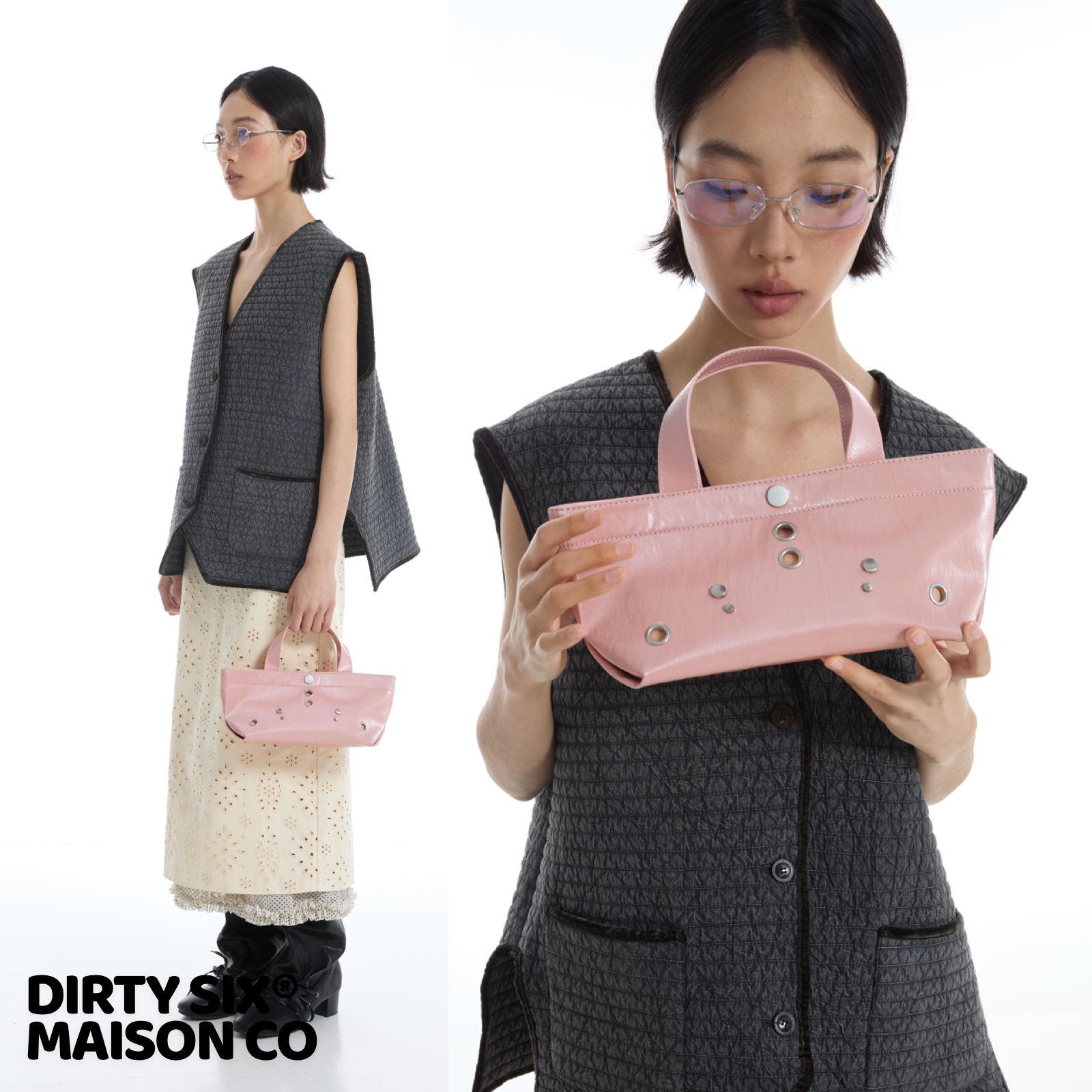 DirtySix原创Haji皮尔斯手袋