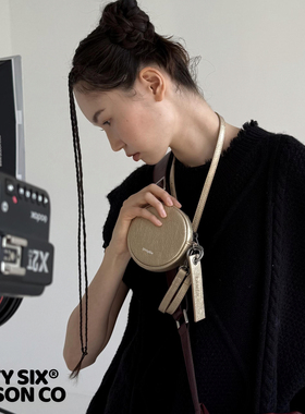 DirtySix /原创 香槟啵啵 牛皮小圆包 迷你零钱钥匙包