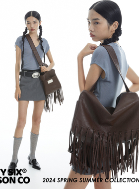 DirtySix /原创 西野大扎克 波嬉风BohoChic 大容量机车方包