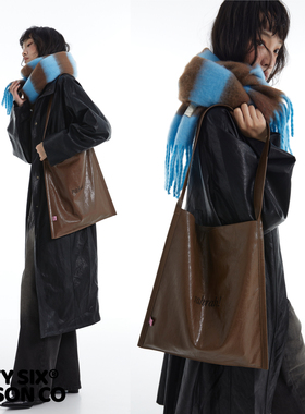 DirtySix “rahrah!”袋袋 5色 撞色绣线 原创大容量软皮托特包