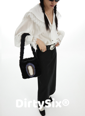 DirtySix 原创 波波包 2色 柔软环保毛绒小包