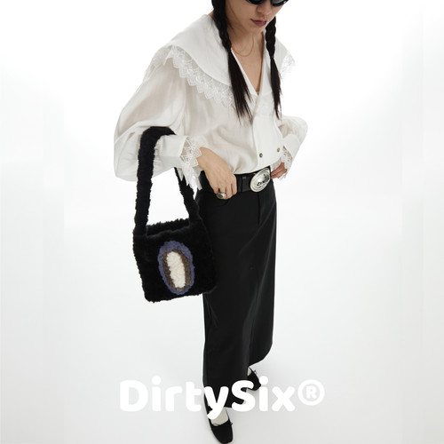 DirtySix原创波波包毛绒小包