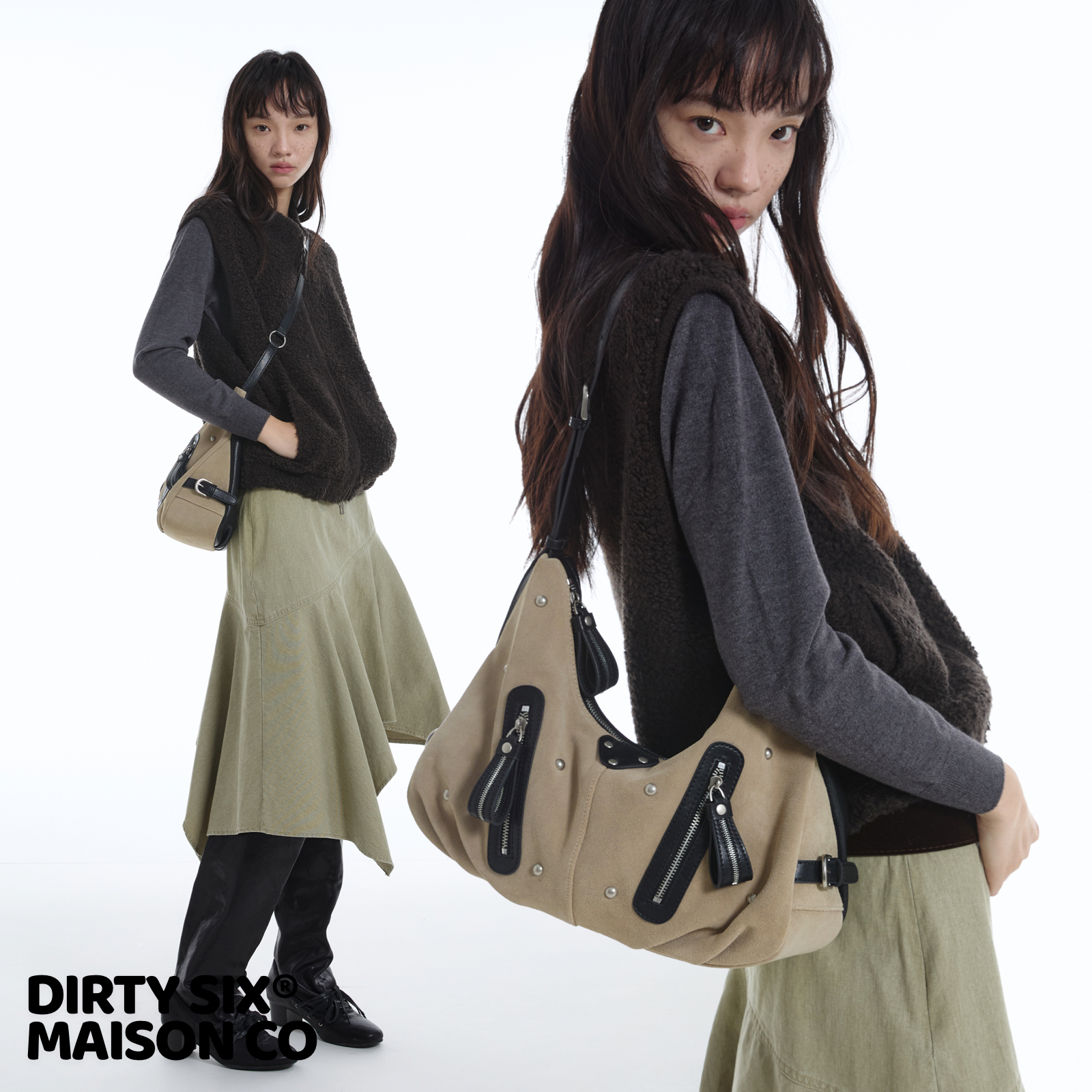 DirtySix原创贝拉斯拉夫磨砂hobo