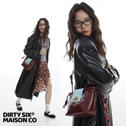 DirtySix原创小本揪揪包牛皮小包