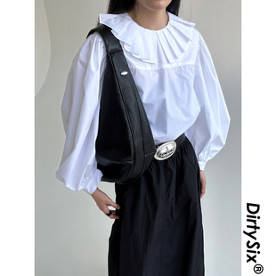 DirtySix  褶皱设计 单肩包 原创  赛巴饺子包 3色 大容量