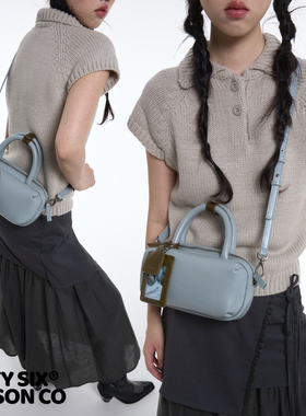 DirtySix /原创 小塔油条包 牛皮 嘭嘭小型斜挎方包