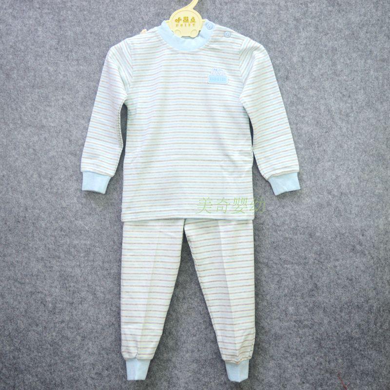 小数点新款秋冬童装厚内衣套装