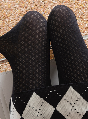 legging网眼镂空黑色打底裤女外穿一体薄款春微压力瘦腿弹力裤袜