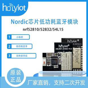 Nordic芯片nRF52810/52832/54L15多协议低功耗蓝牙模块可二次开发