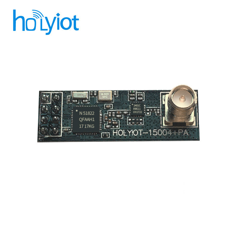 nRF51822+PA蓝牙模块2.4g大功率BLE4.2串口透传UART外接铜柱天线