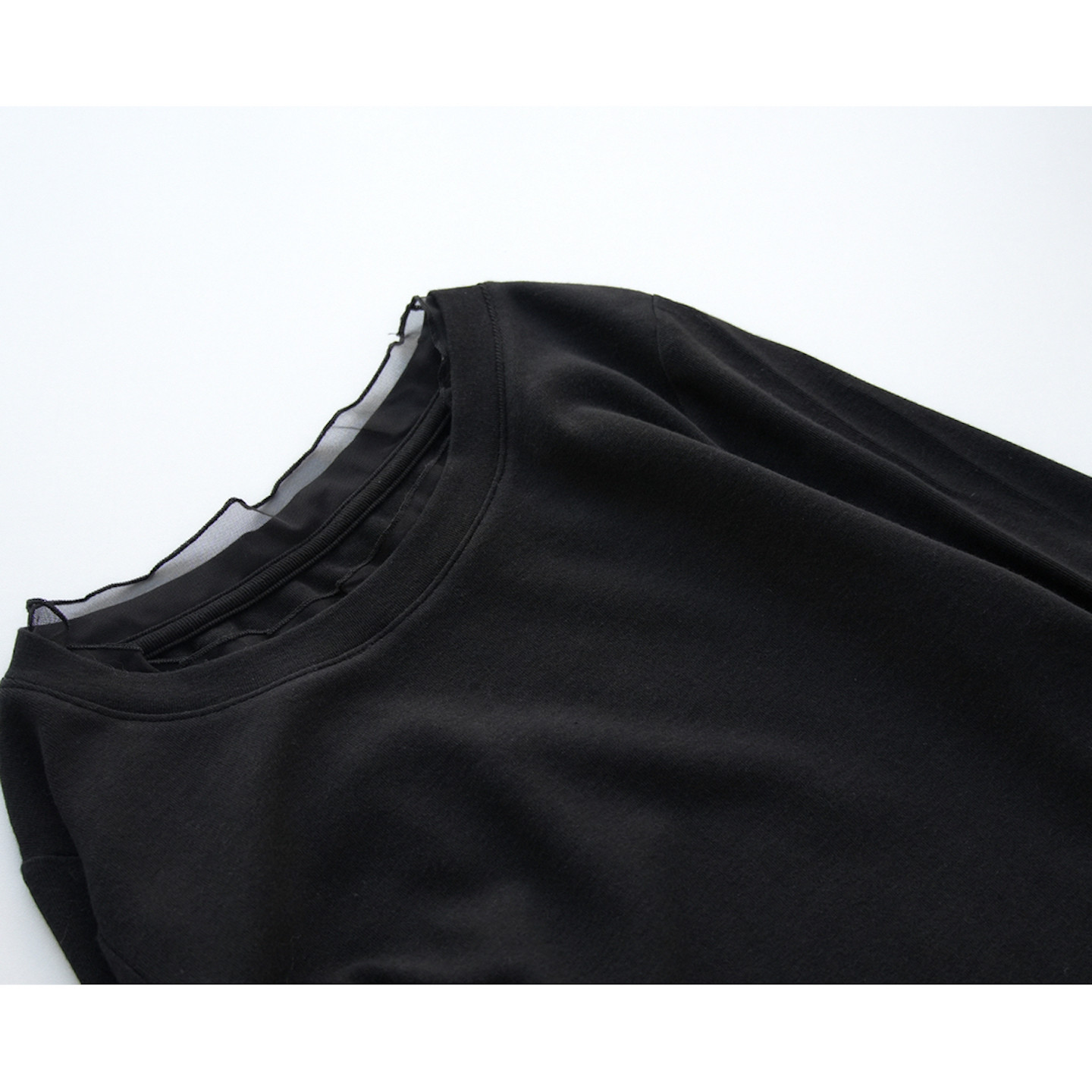 秋冬款网纱拼接小众设计感修身显瘦正肩T恤女内搭上衣百搭打底衫,女装/女士精品,T恤,淘宝优惠券,粉丝福利购,淘宝优惠卷