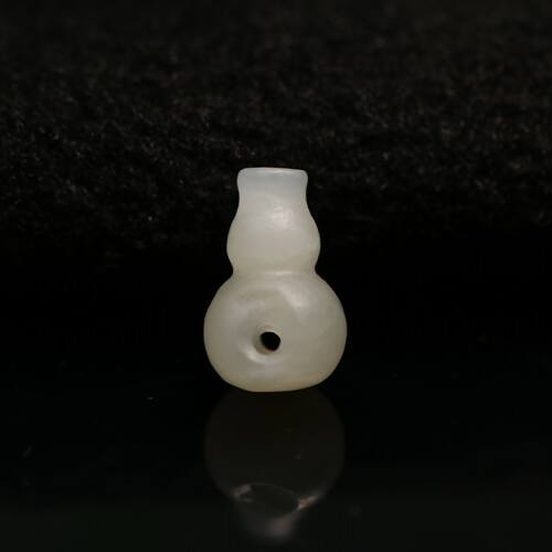 天然和田白玉葫芦三通佛头