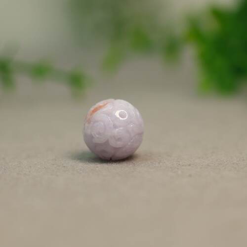 缅甸天然A货翡翠龙纹雕花珠子