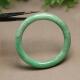 特价 D932 58号圈口满绿天然A货翡翠圆条手镯