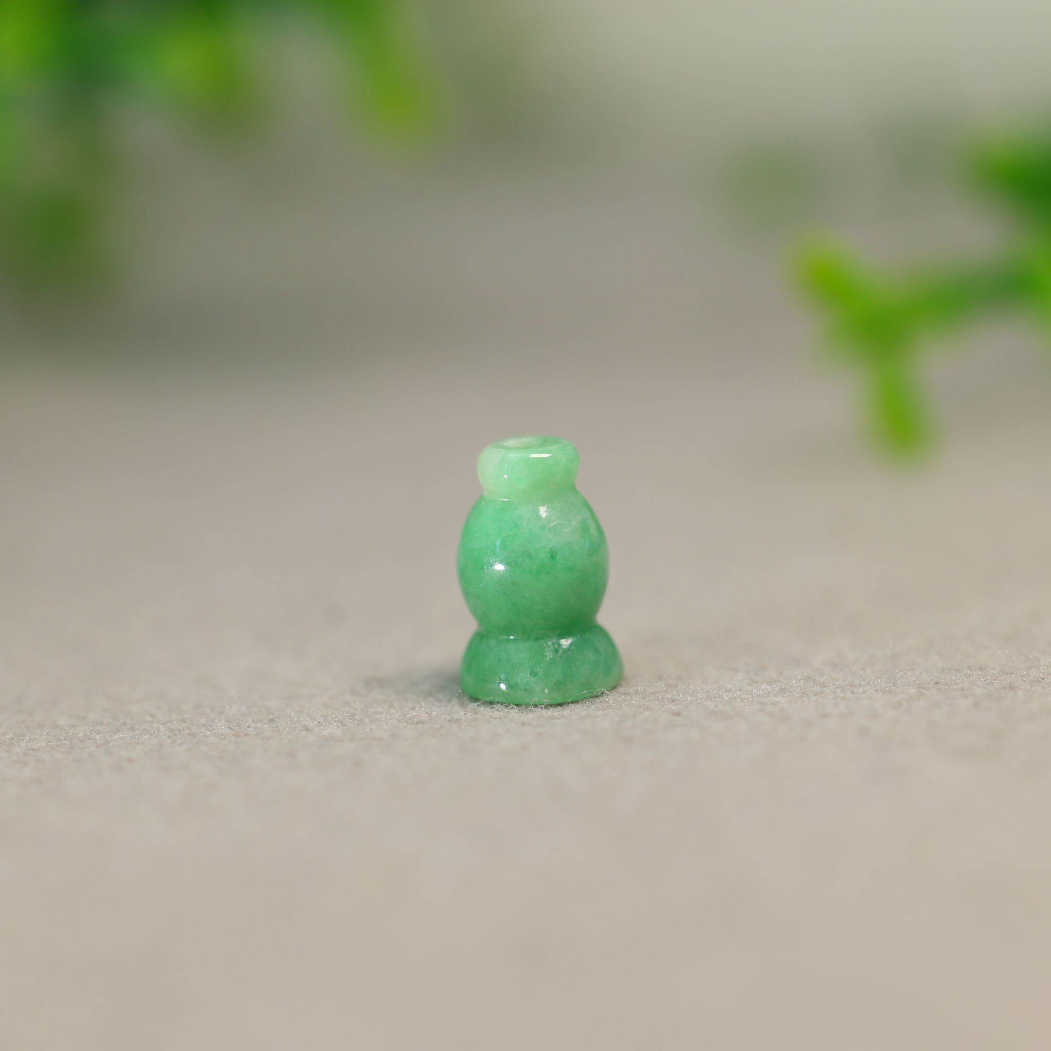 缅甸天然A货翡翠三通佛头佛塔