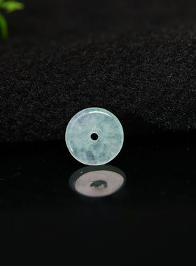 #K429老坑冰种缅甸天然A货翡翠小平安扣