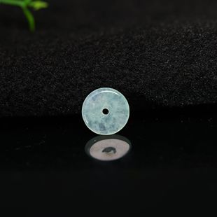 K429老坑冰种缅甸天然A货翡翠小平安扣