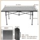 户外野营桌折叠自驾游野营方管长方形铝合金木纹升降桌铝合金桌
