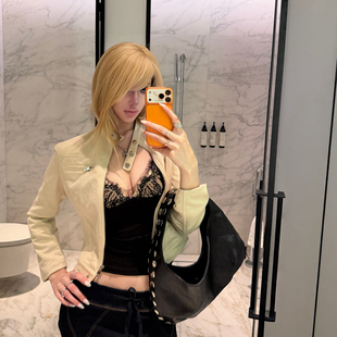Withlynlyn大聋 性感睫毛蕾丝网纱拼接自带胸垫吊带背心内搭上衣