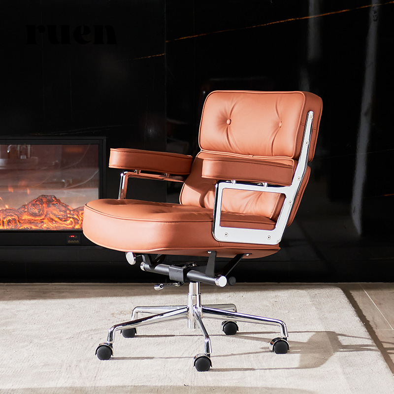 如恩接触面真皮电脑椅
