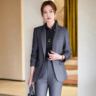 单件/套装商务酒店西装女长袖工作服经理职业西服正装主持人春秋
