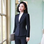 酒店前台工作服西服秋冬正装 2025新款 女西装 气质面试职业套装 时尚