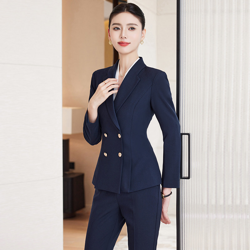 单件/套装通勤OL面试酒店前台珠宝店售楼部工装工作服女长袖西装