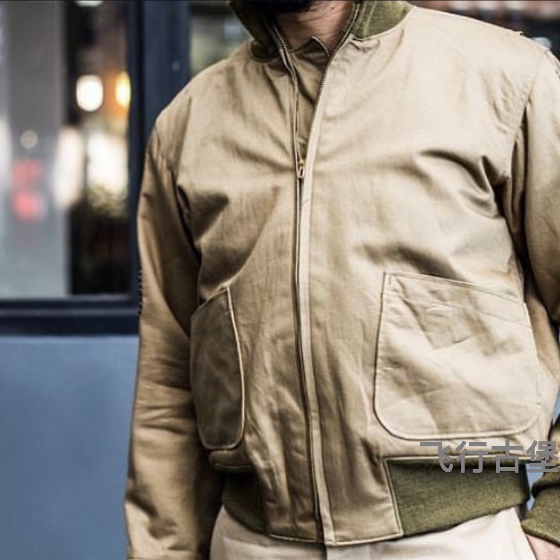 纯色TANK JACKET坦克毛毯夹克棉衣USA拉链康码日单秋冬羊毛里外套