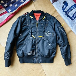 棒球领带面罩外套美式 春秋单款 复古 男士 57飞行队Ma1飞行服夹克