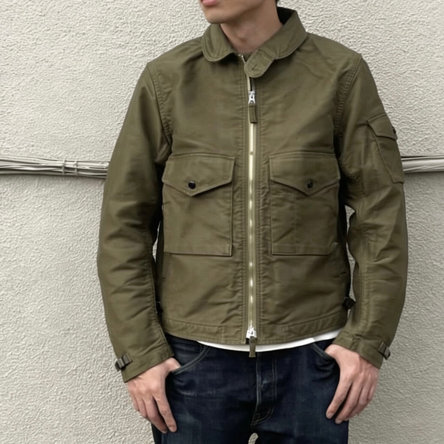 S8飞行员薄外套阿美咔叽多袋摩托机车日单夹克丛林布通勤防风耐磨