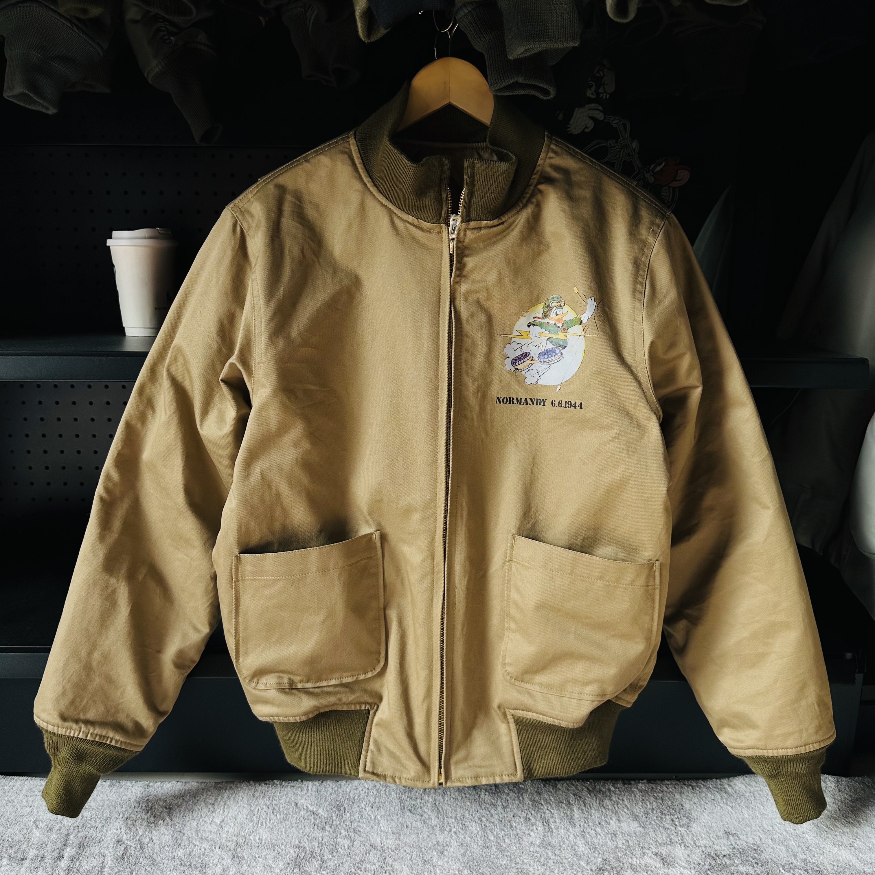 诺曼底登陆tank坦克服棉衣夹克冬季厚复古棉服秋冬棉服军事风外套
