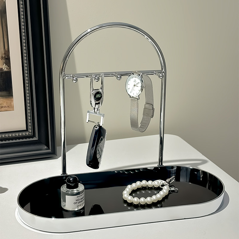 入户进门挂钥匙收纳置物架轻奢高级感鞋柜桌面摆件首饰杂物收纳盒,家居饰品,装饰摆件,淘宝优惠券,粉丝福利购,淘宝优惠卷