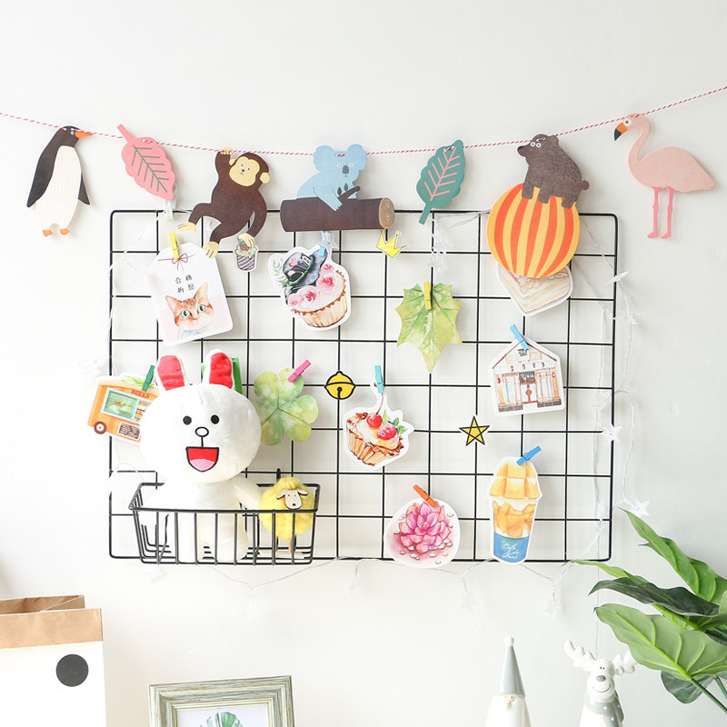 originality grid Photo wall decorate Hemp rope Clamp suspension Seamless nail ins Iron art dormitory Photo wall Shelfin the Home accessories , Photo/Photo Wall , Photo Wall  category - from Buy2taobao.com to provide professional Taobao agent buy service
