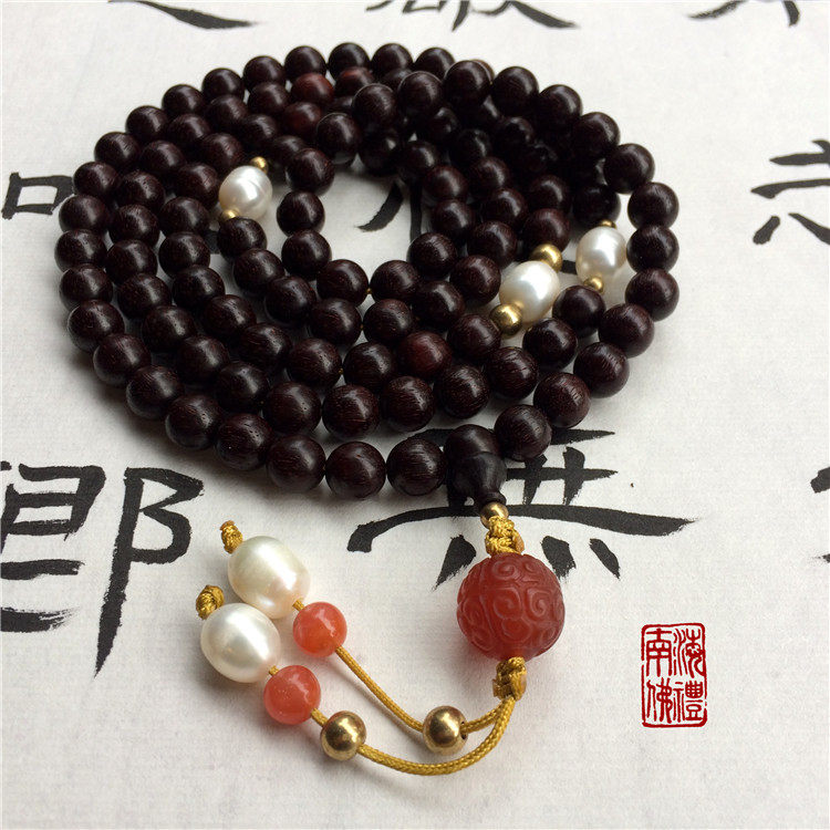 Orthodox school Lobular red sandalwood Sandalwood Hand string 108 Pieces rosary beads 8mm108 Original Ethnic style men and womenin the Arts and crafts , Religious Crafts , Beads/Prayer beads , Beads bracelet  category - from Buy2taobao.com to provide professional Taobao agent buy service