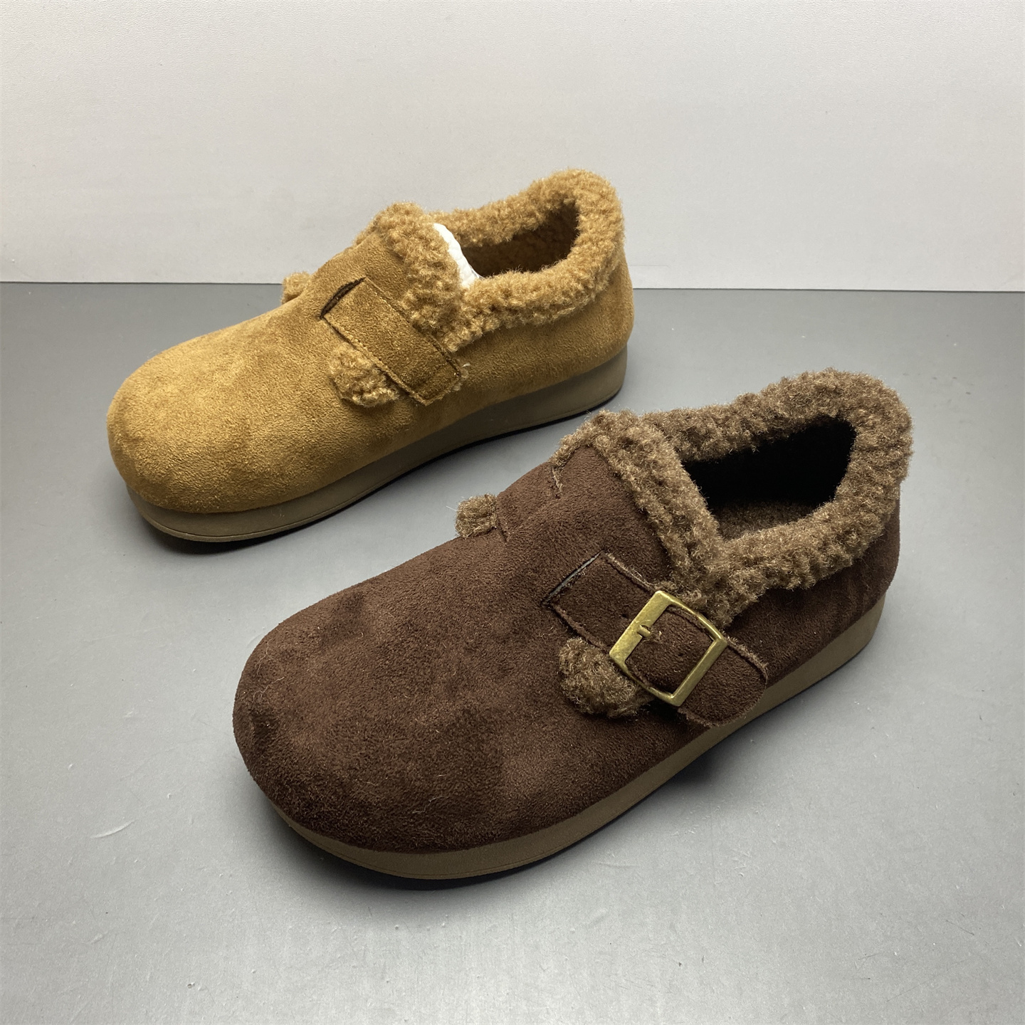 圆头软底加厚保暖时尚勃肯鞋