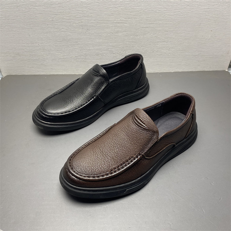 断码真皮男鞋2025年新款男春款头层牛皮时尚软底平底轻便休闲皮鞋,流行男鞋,休闲皮鞋,淘宝优惠券,粉丝福利购,淘宝优惠卷