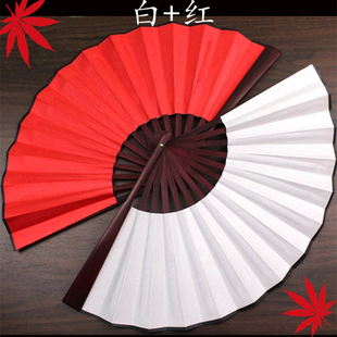 8-10寸折扇中国风古典扇子寄明月书简舞跳舞蹈红色白黑毛笔字代写