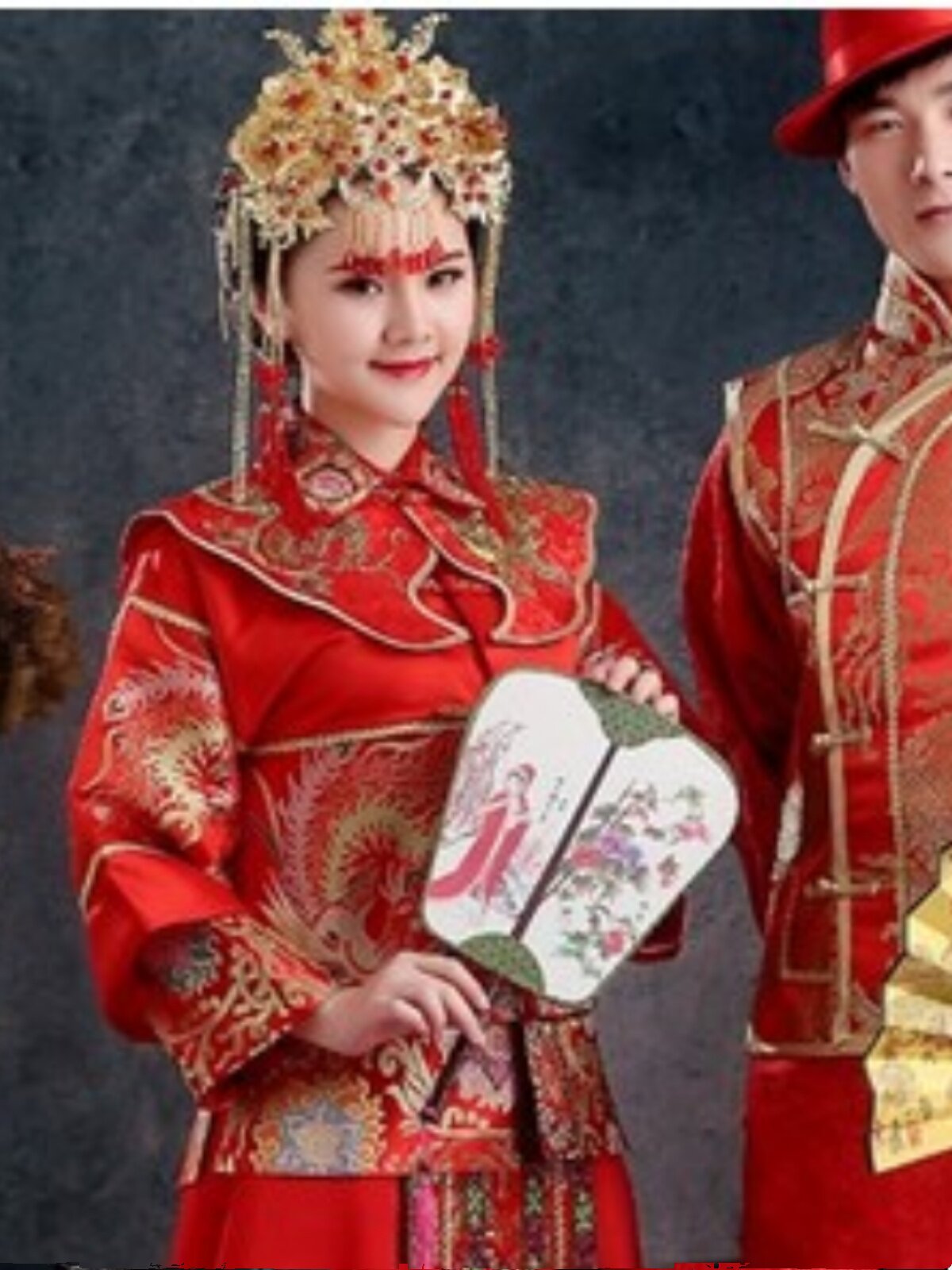 양면 바나나궁 부채 10개 무료 배송 미인 4인 매화 난초 대나무 국화 봄 여름 가을 겨울 고전 무용단 부채