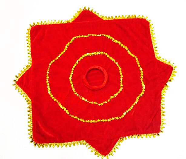 10把包邮二人转舞蹈加厚大红色手帕大小号50厘米绿色八角手绢花