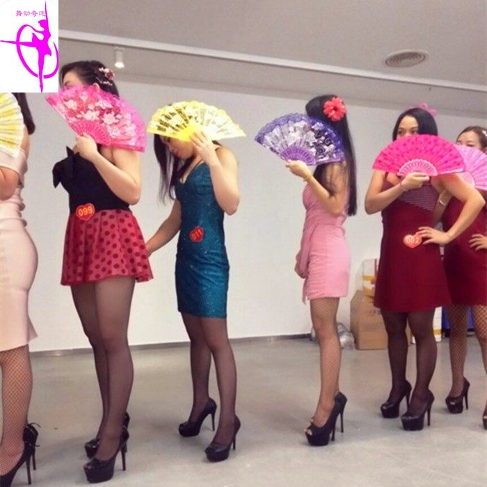 10把包邮儿童蕾丝咏春舞蹈扇子7寸玫瑰单层单面白色红色女小折扇