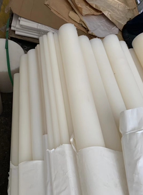 白色PVDF棒  40-60mm直径 聚偏二氟乙烯棒 钢氟龙棒 80 90 100MM